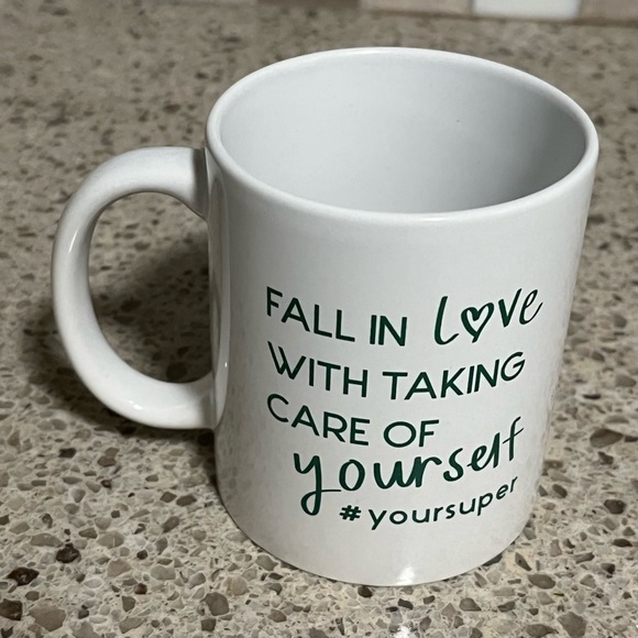 YourSuper ceramic lot of 2 mugs ‘FALL IN Love WITH TAKING CARE OF yourself’ - Picture 3 of 8